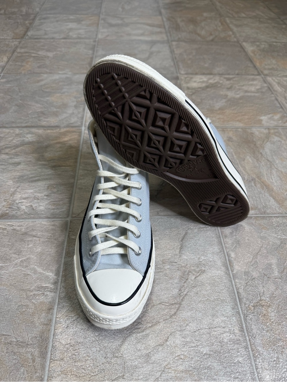 Converse Chuck 70 Hi Ghosted Blue Mens Shoe Size 8.5 A03447C All Star Preowned - Picture 6 of 8